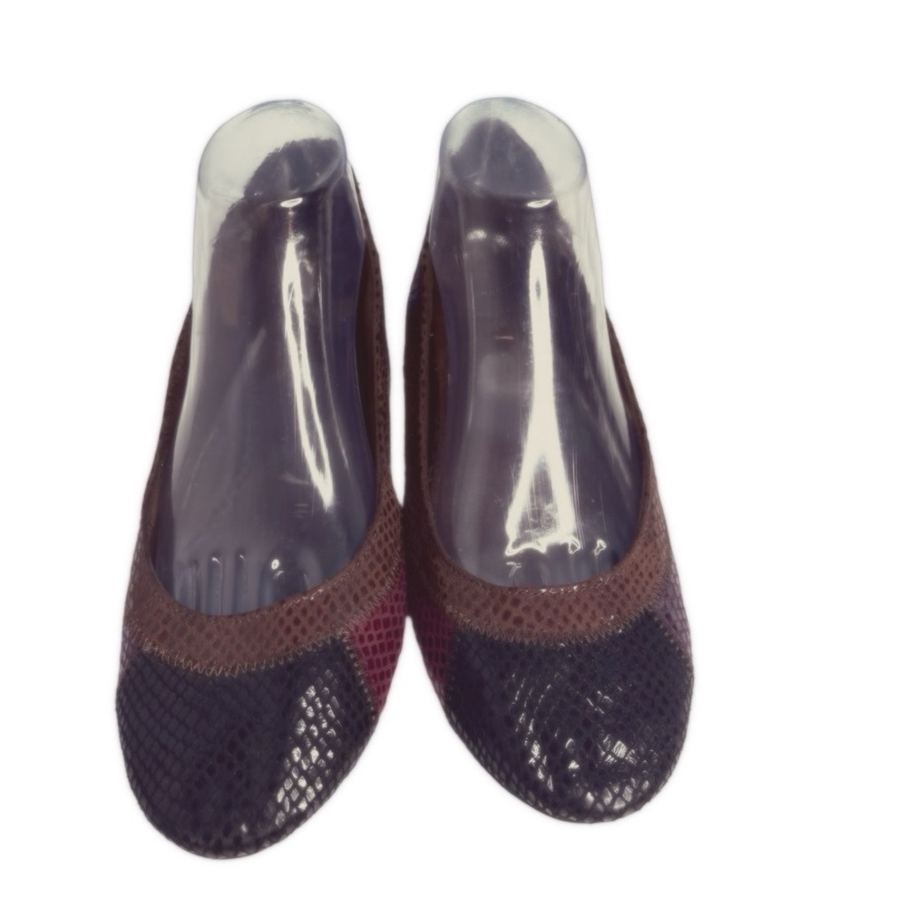 Jones Studio Quinn faux snake/sequin fall/winter hue flats women size 8.5 M